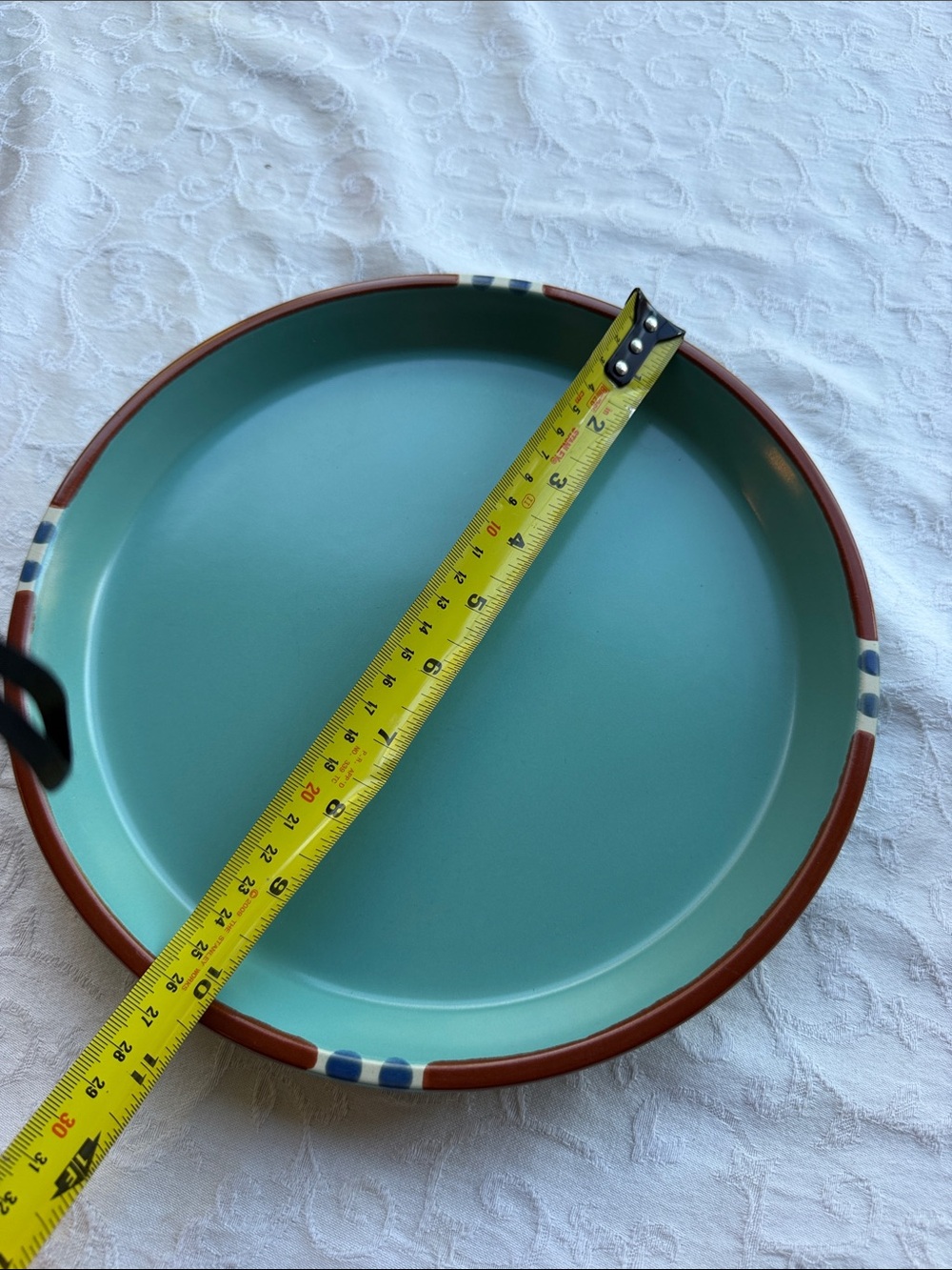 Vintage like new Dansk Mesa Turquoise dinner plate - Picture 5 of 5